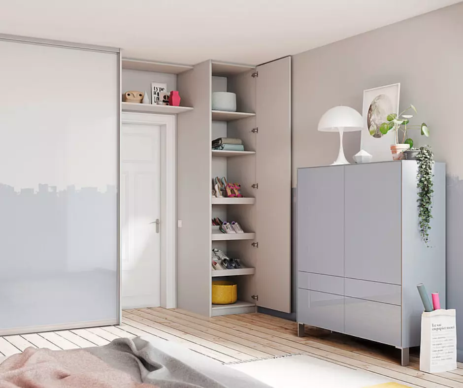 Smart small bedroom storage